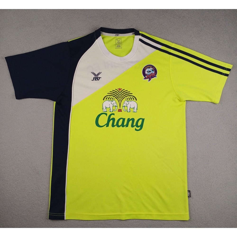 FBT Chonburi FC Soccer Jersey Mens M Yellow Chang Sponsor Thai League Football T